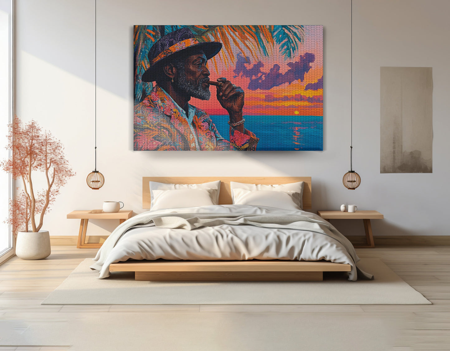 Black Man Sunset Portrait African American wall art view 15