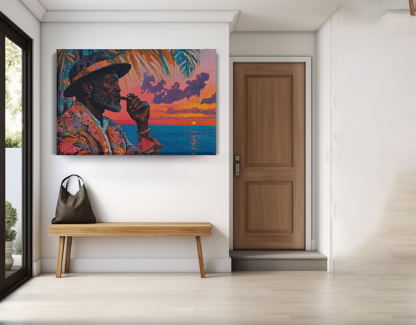 Black Man Sunset Portrait African American wall art view 17