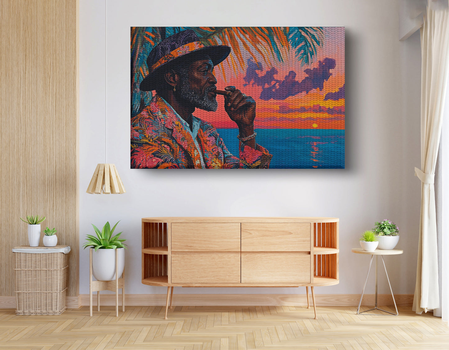 Black Man Sunset Portrait African American wall art view 14