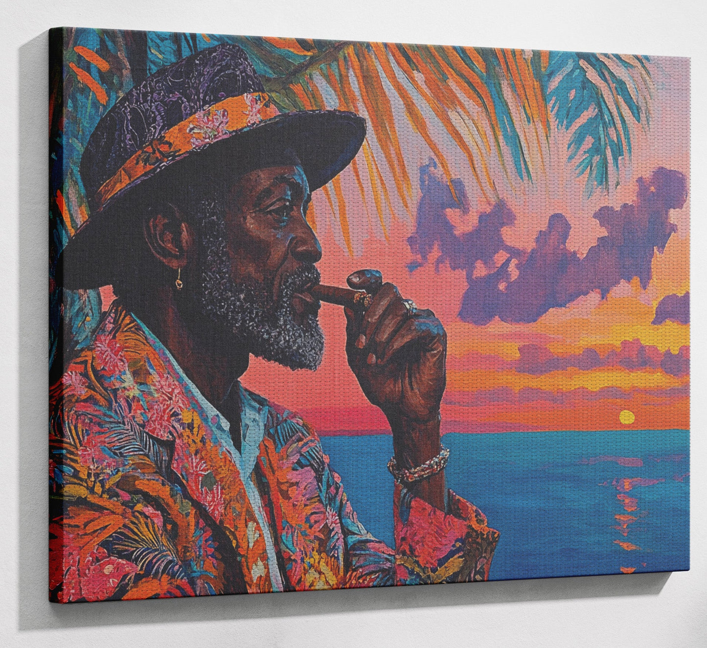 Black Man Sunset Portrait African American wall art view 13