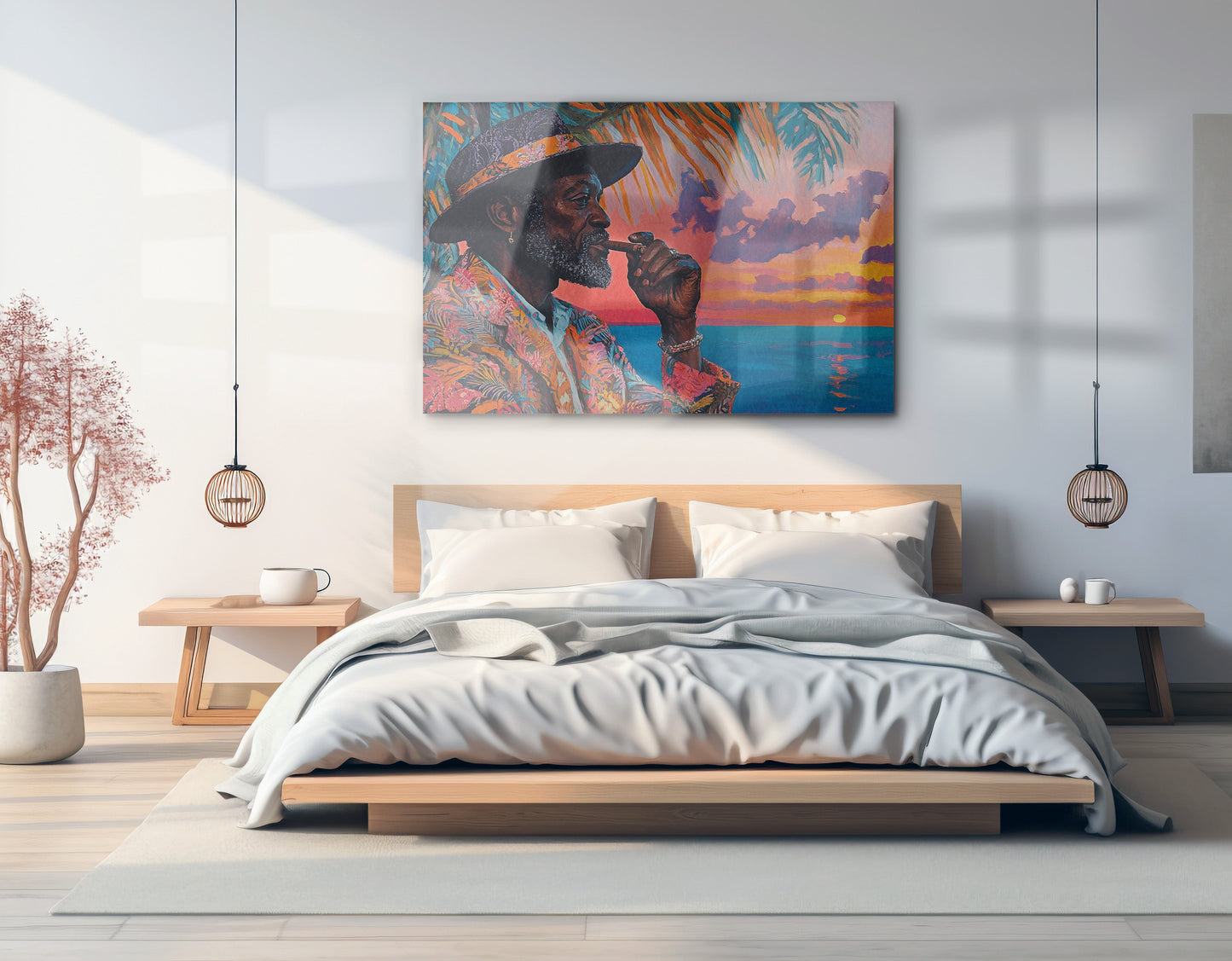 Black Man Sunset Portrait African American wall art view 21