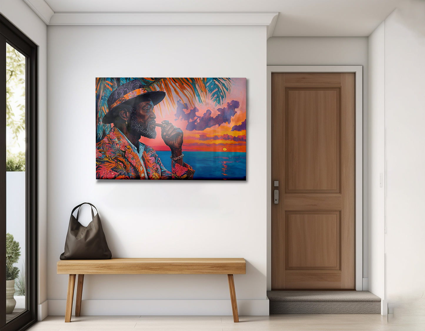 Black Man Sunset Portrait African American wall art view 23
