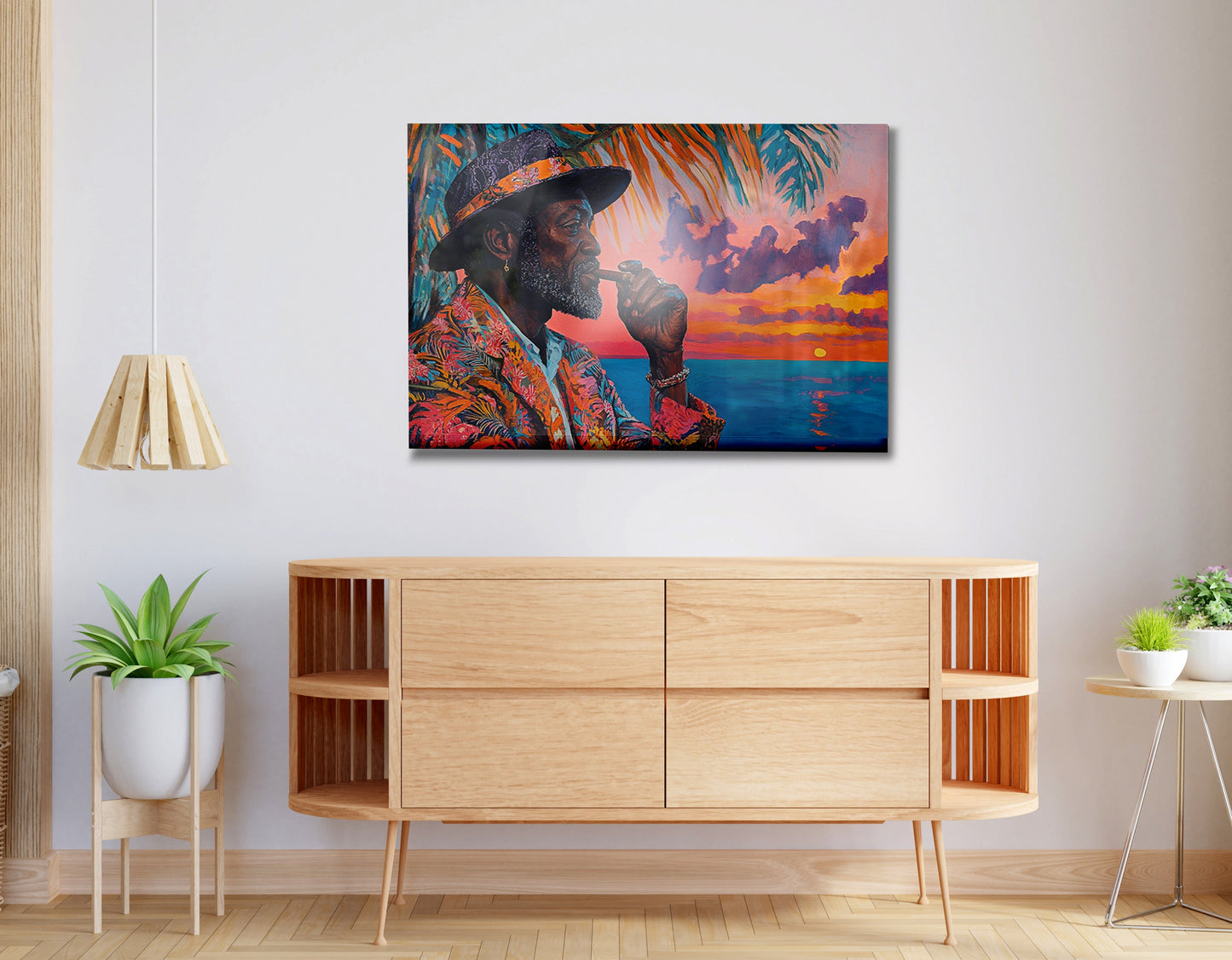 Black Man Sunset Portrait African American wall art view 20