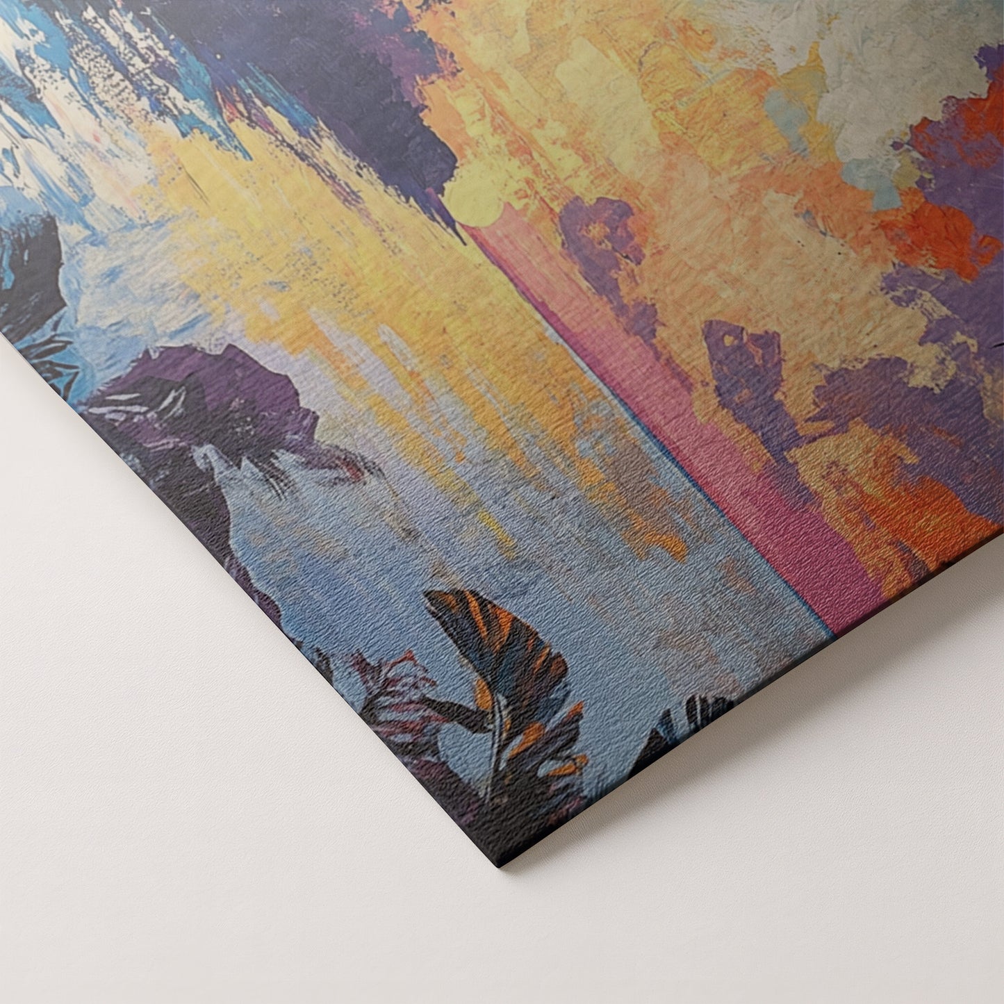 Black Man Tropical Sunset African American wall art artwork by MoomZee Artwork