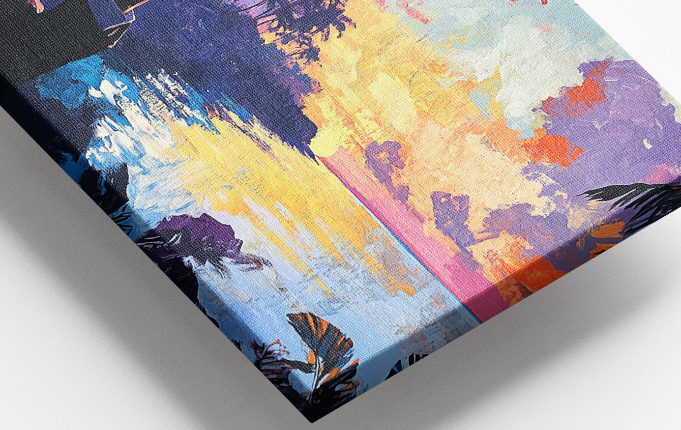 Black Man Tropical Sunset African American wall art view 16