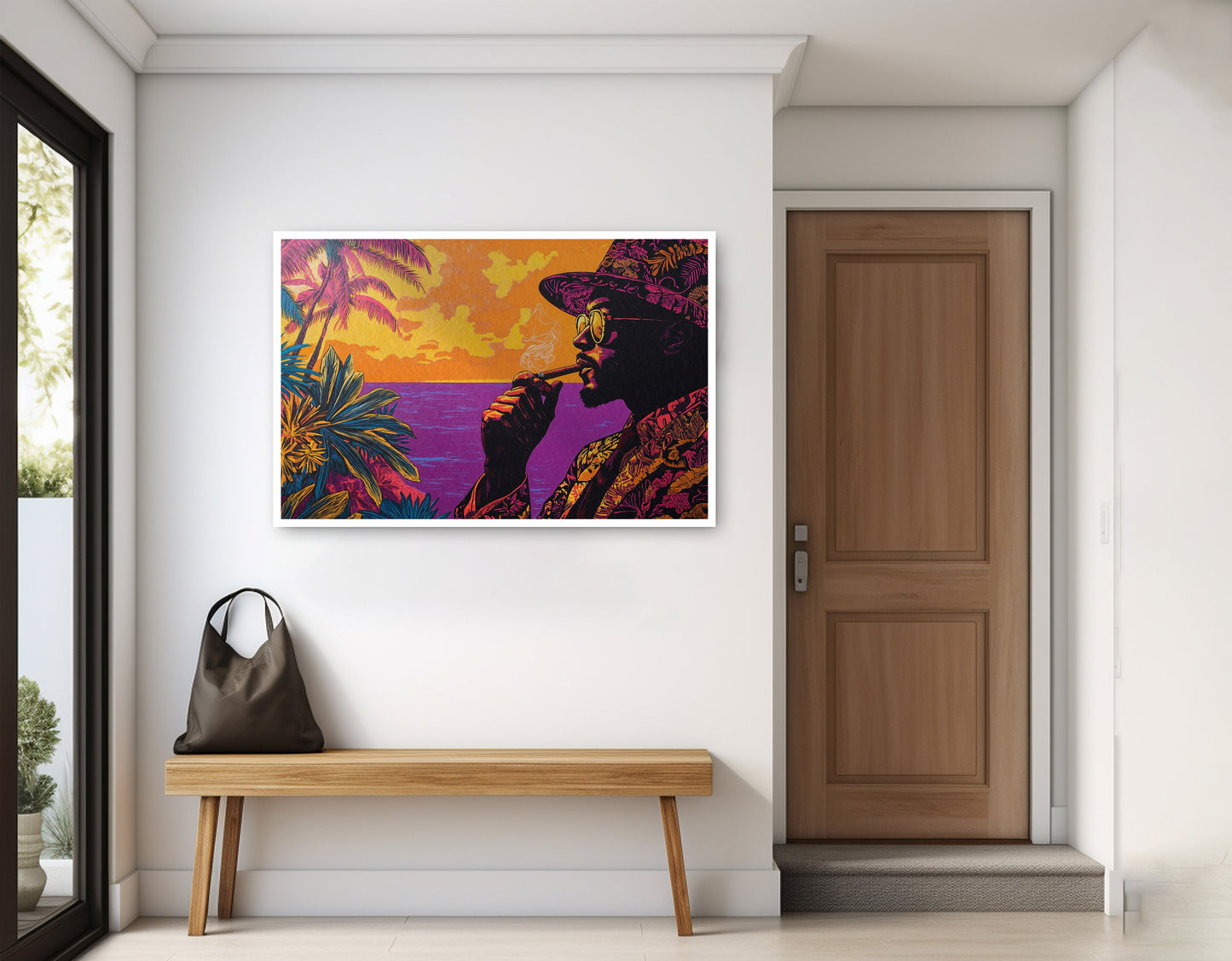 Black Man Tropical Portrait African American wall art home decor view