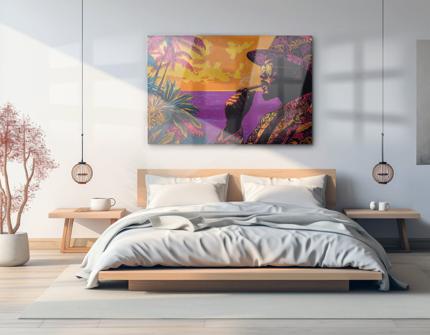 Black Man Tropical Portrait African American wall art view 21