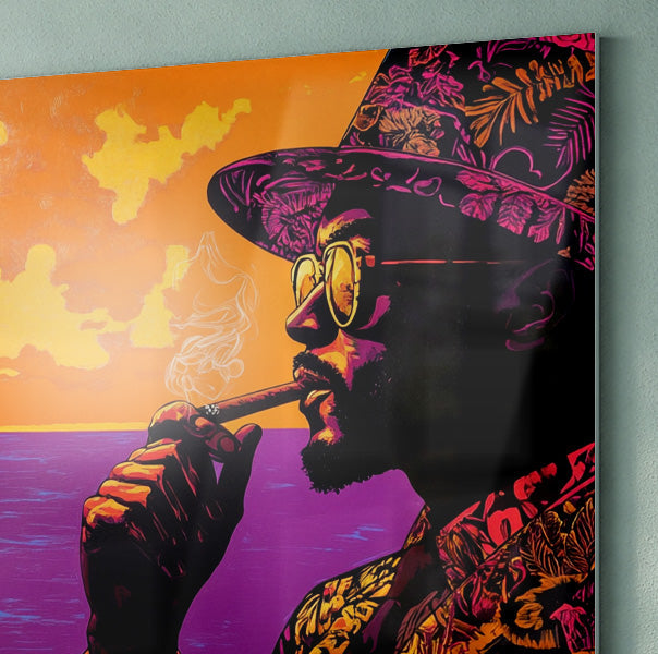 Black Man Tropical Portrait African American wall art view 22