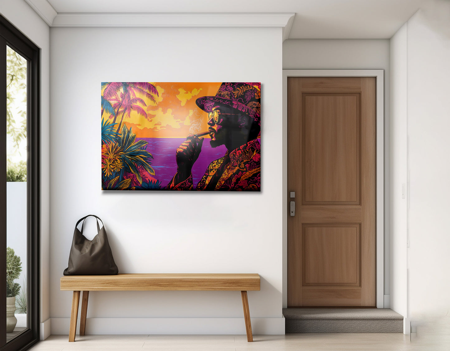 Black Man Tropical Portrait African American wall art view 23
