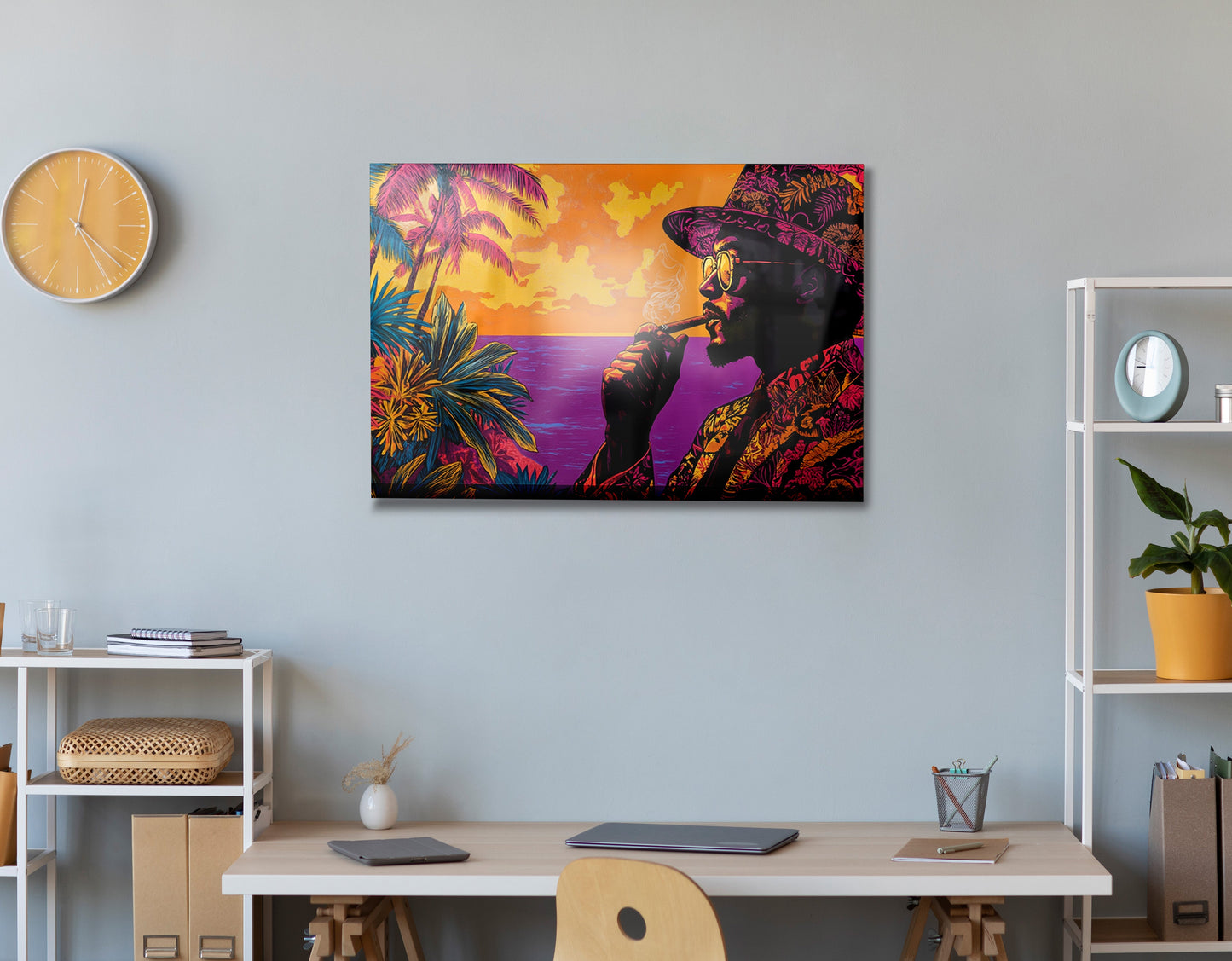 Black Man Tropical Portrait African American wall art view 24