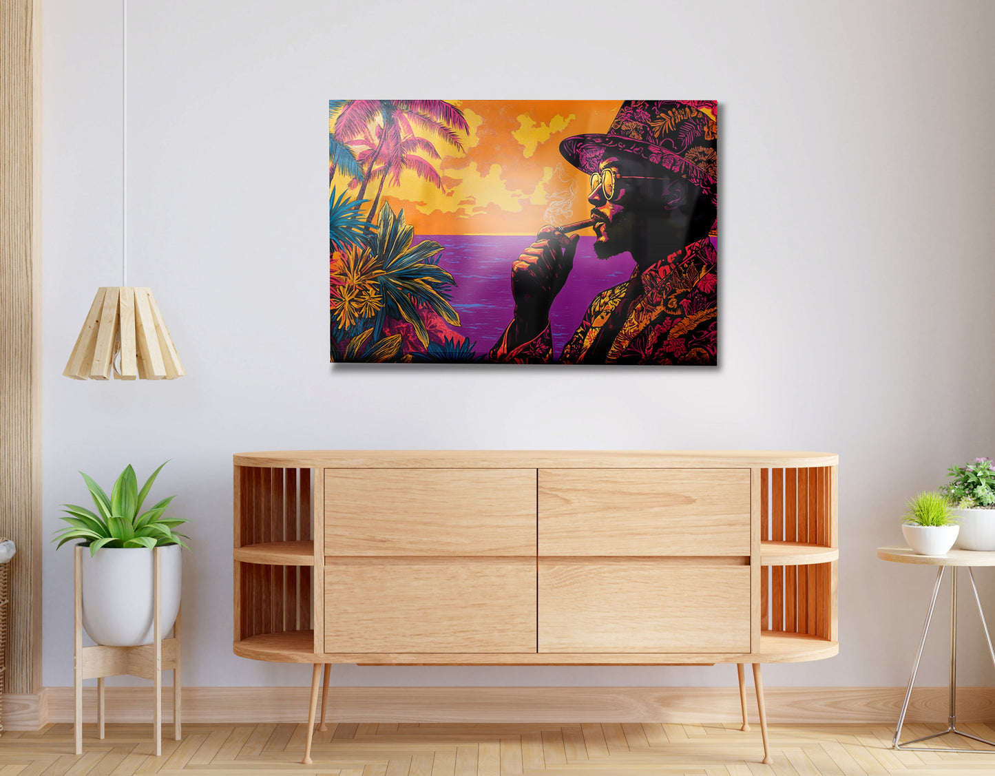 Black Man Tropical Portrait African American wall art view 20