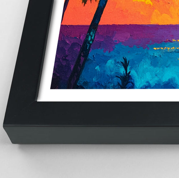 Black Man Ocean Sunset African American wall art view 70