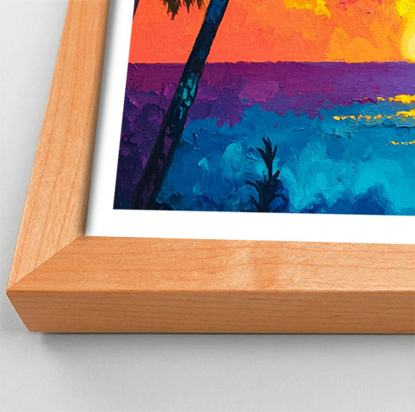 Black Man Ocean Sunset African American wall art view 82