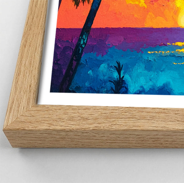 Black Man Ocean Sunset African American wall art view 76