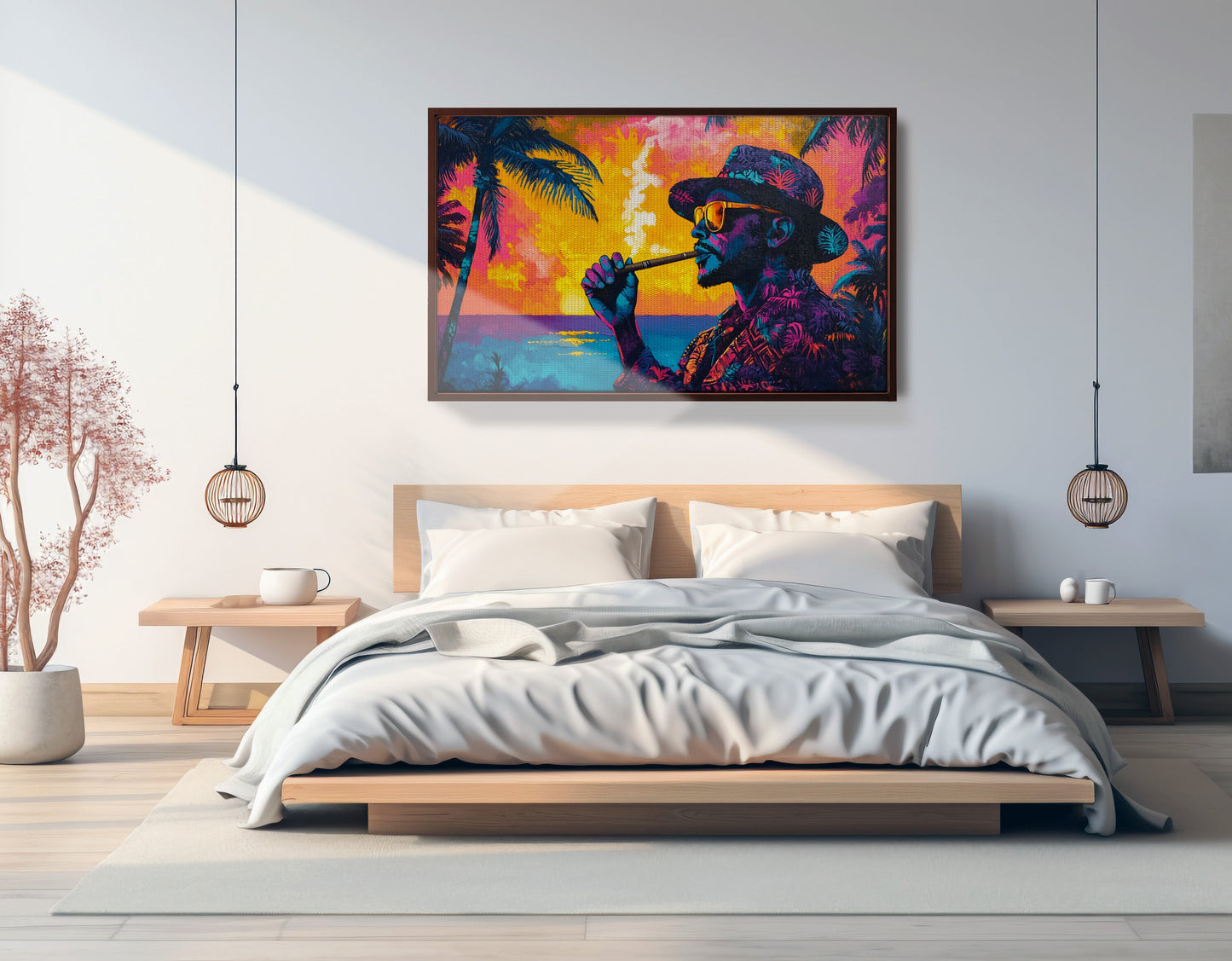 Black Man Ocean Sunset African American wall art view 33