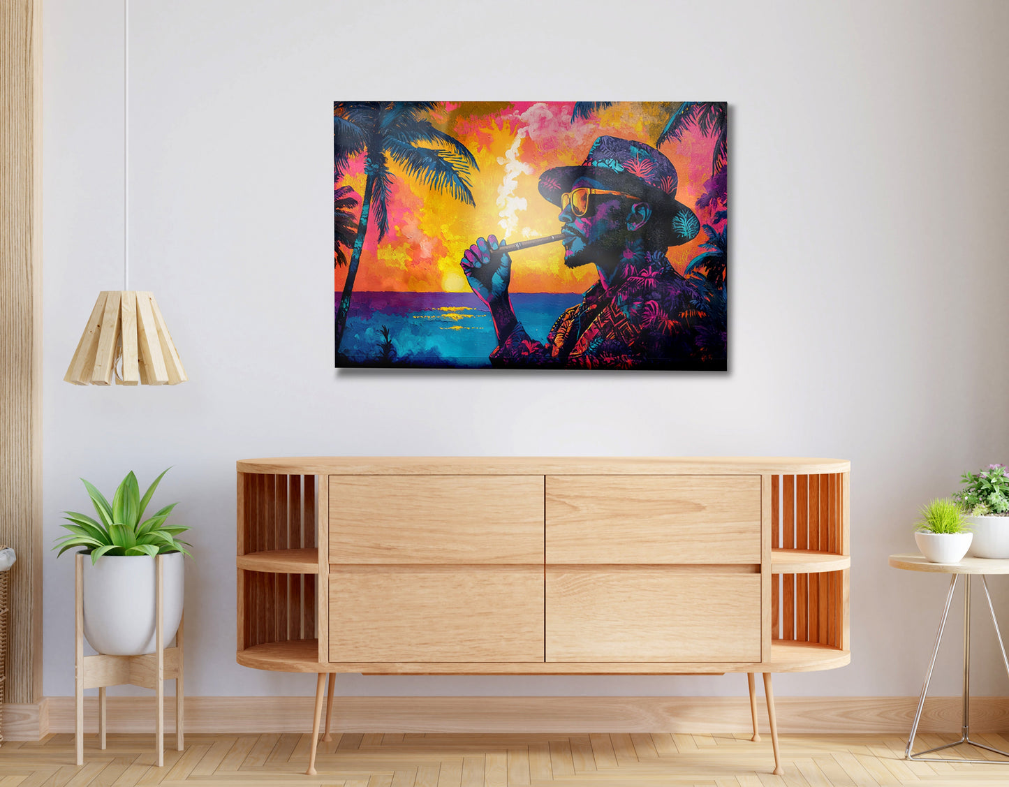 Black Man Ocean Sunset African American wall art view 20