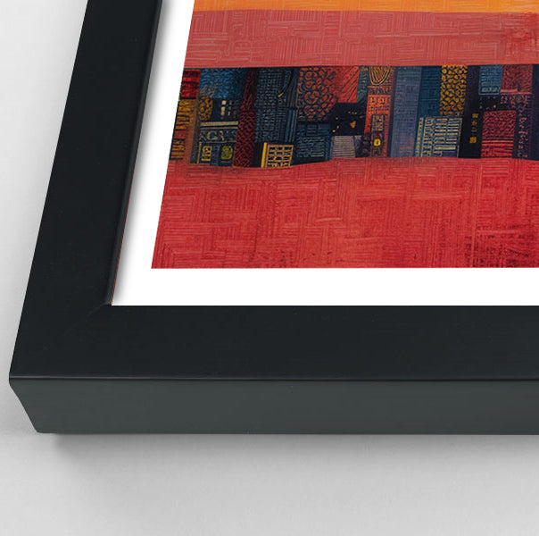 Elephant and Calf Abstract Black African American abstract art view 70