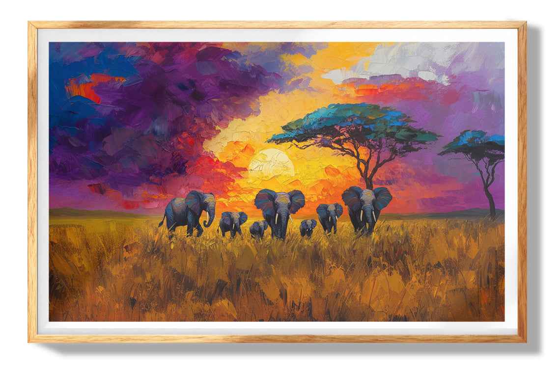 Giraffe Gold Pattern African American canvas print view 73