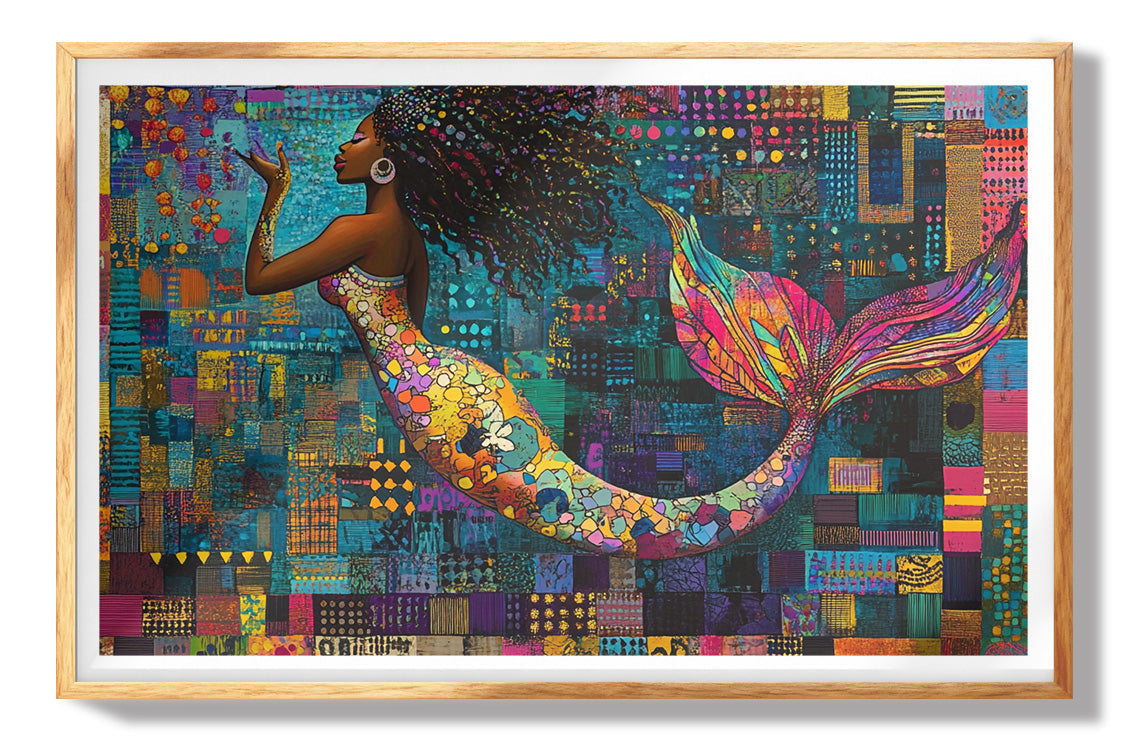 Black Woman Yoga Meditation African American wall art view 73