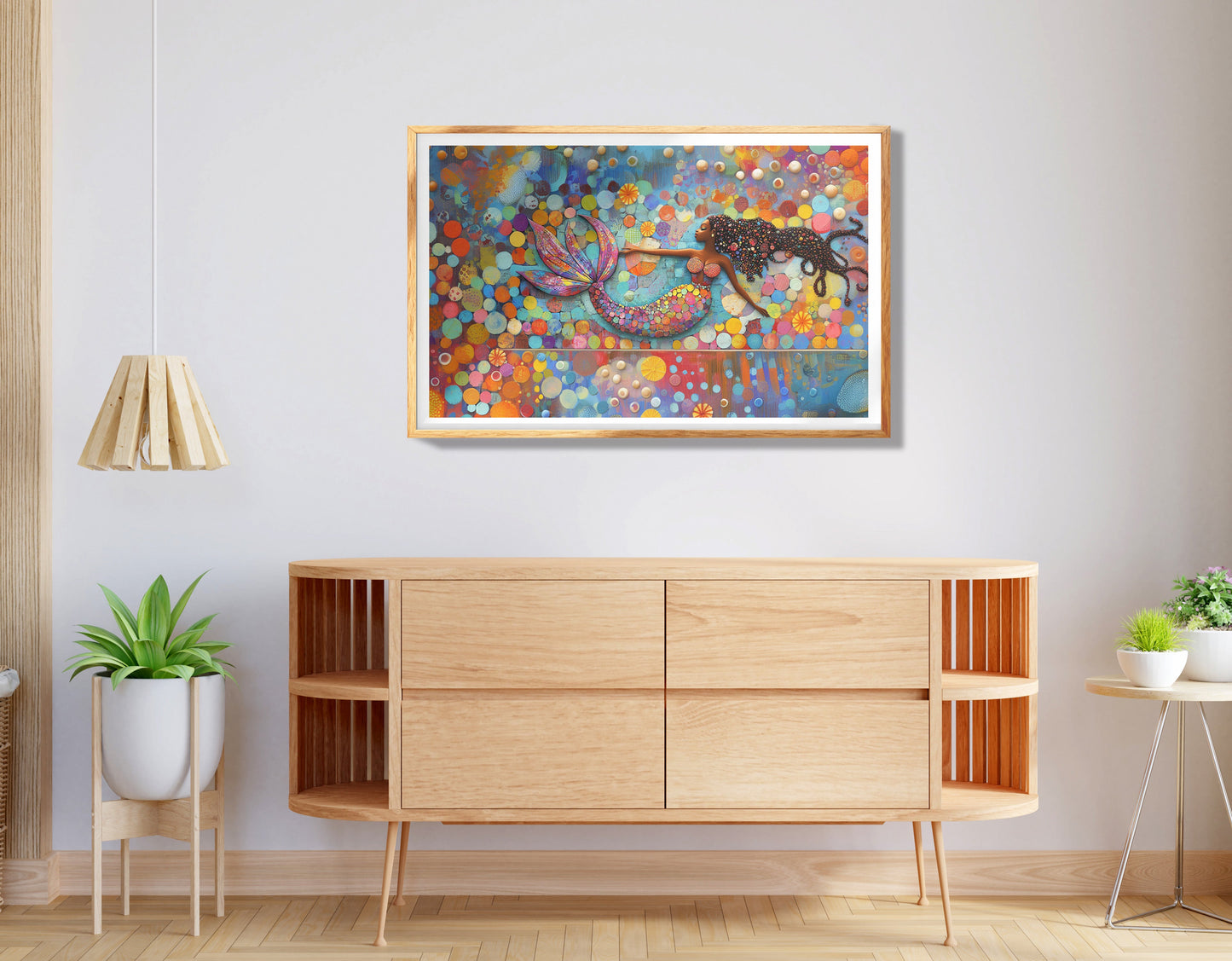 Tropical Parrot Floral Black Caribbean wall art view 74
