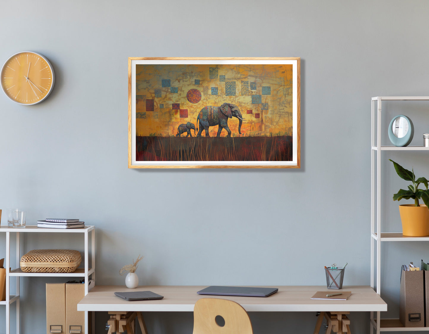 Black Man Tropical Sunset African American wall art view 78