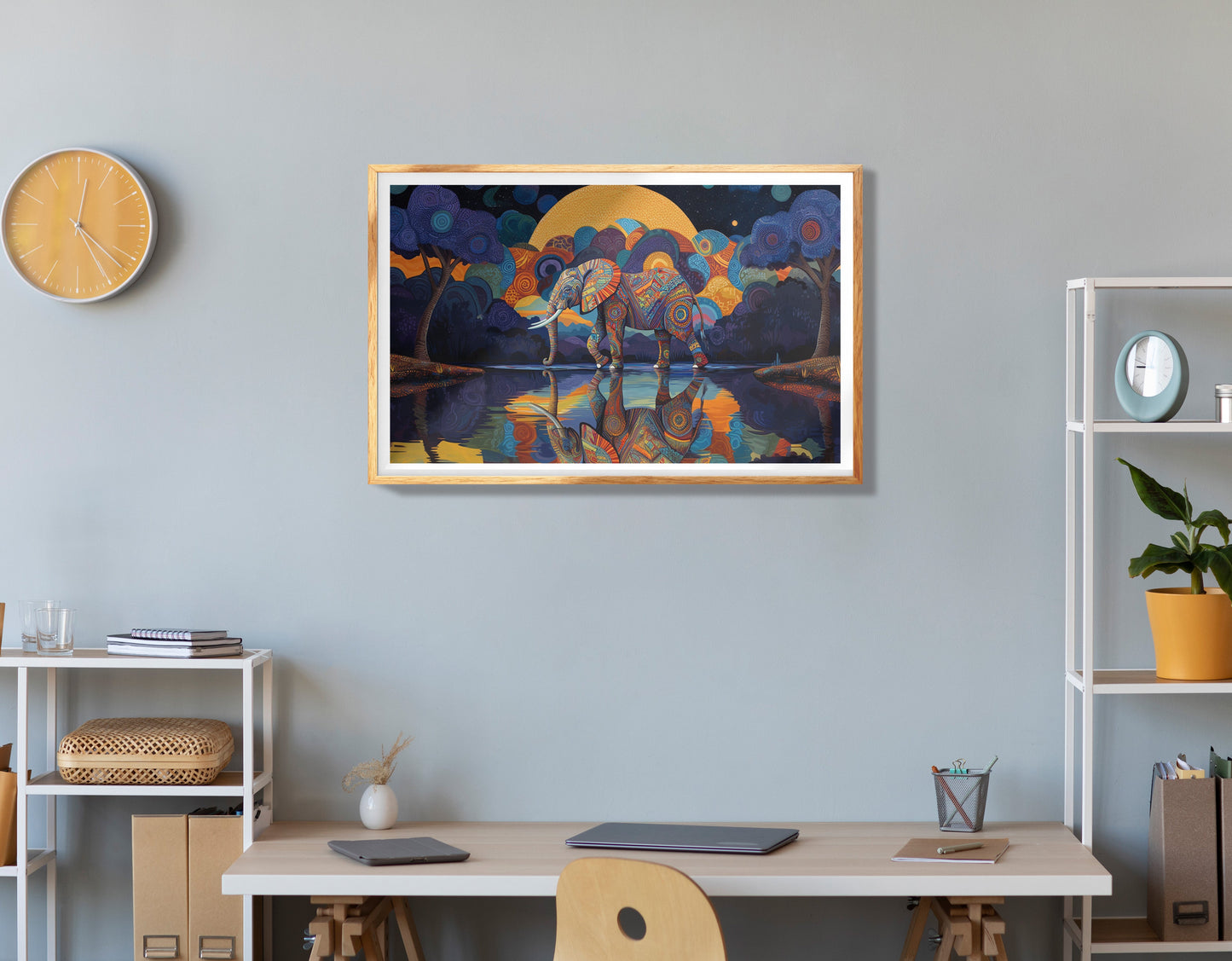 Black Man Tropical Portrait African American wall art view 78