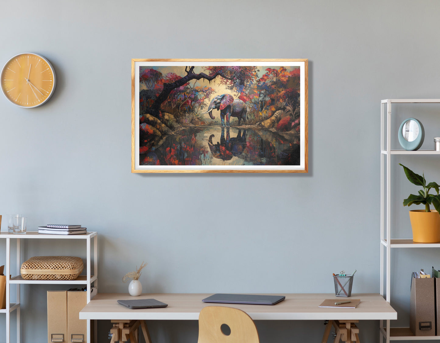 Black Mermaid Mosaic African American canvas print view 78