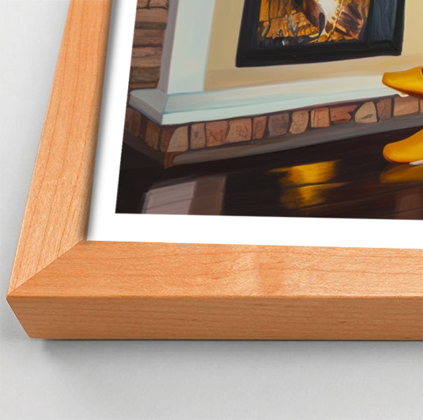 Black Woman Reading by Fireplace African American wall art view 35