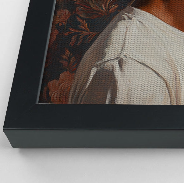 Black Gay Couple Rose Portrait Black love wall art view 11