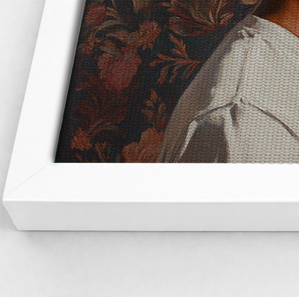 Black Gay Couple Rose Portrait Black love wall art view 25