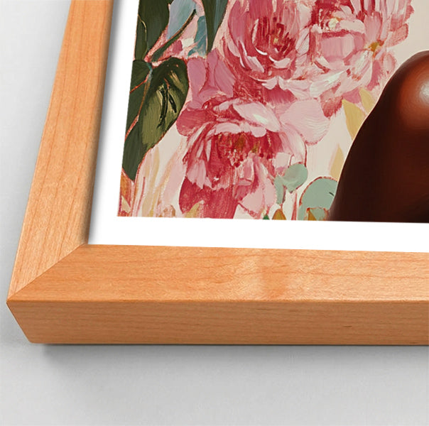 Powerful Black Woman Floral Portrait African American wall art view 82