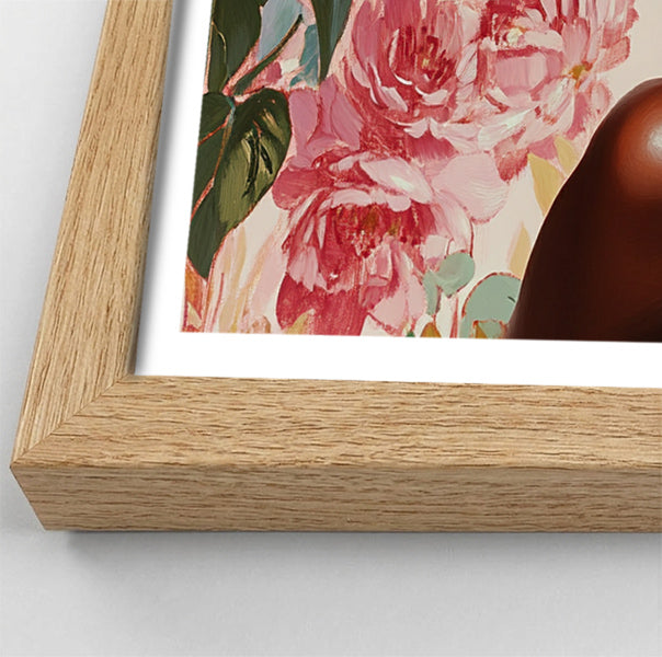 Powerful Black Woman Floral Portrait African American wall art view 76