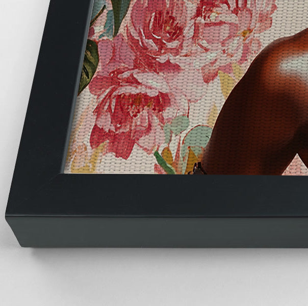 Powerful Black Woman Floral Portrait African American wall art view 28