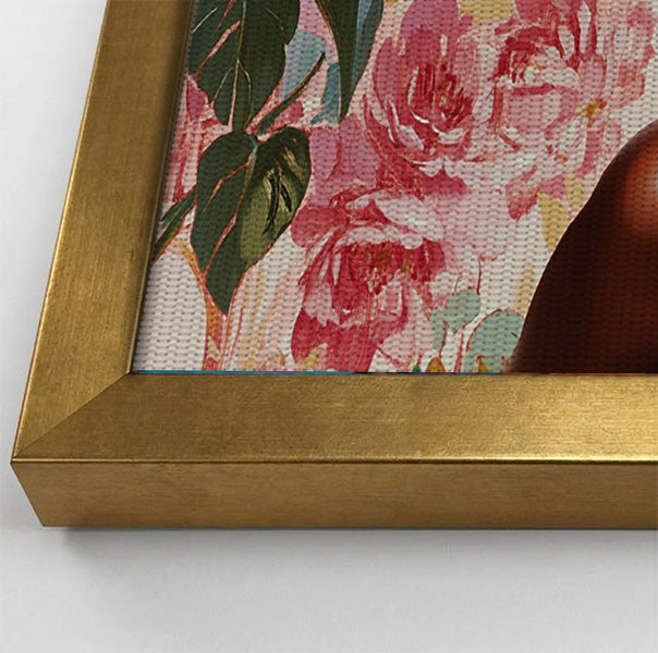 Powerful Black Woman Floral Portrait African American wall art view 40