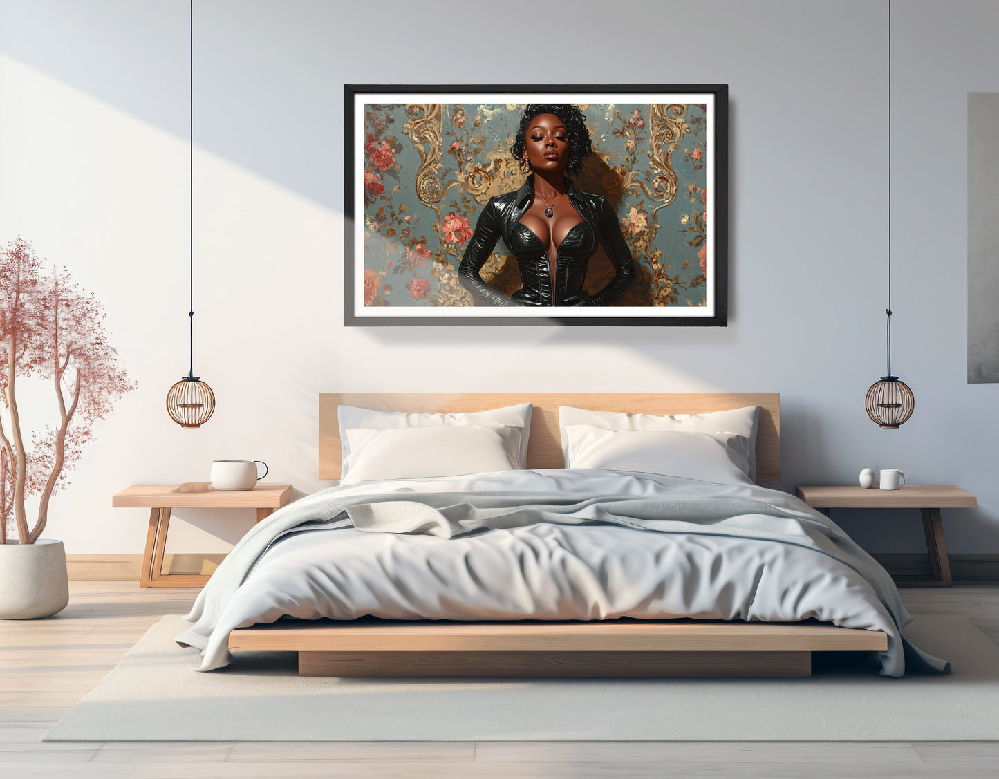 Powerful Black Woman Portrait African American wall art view 69