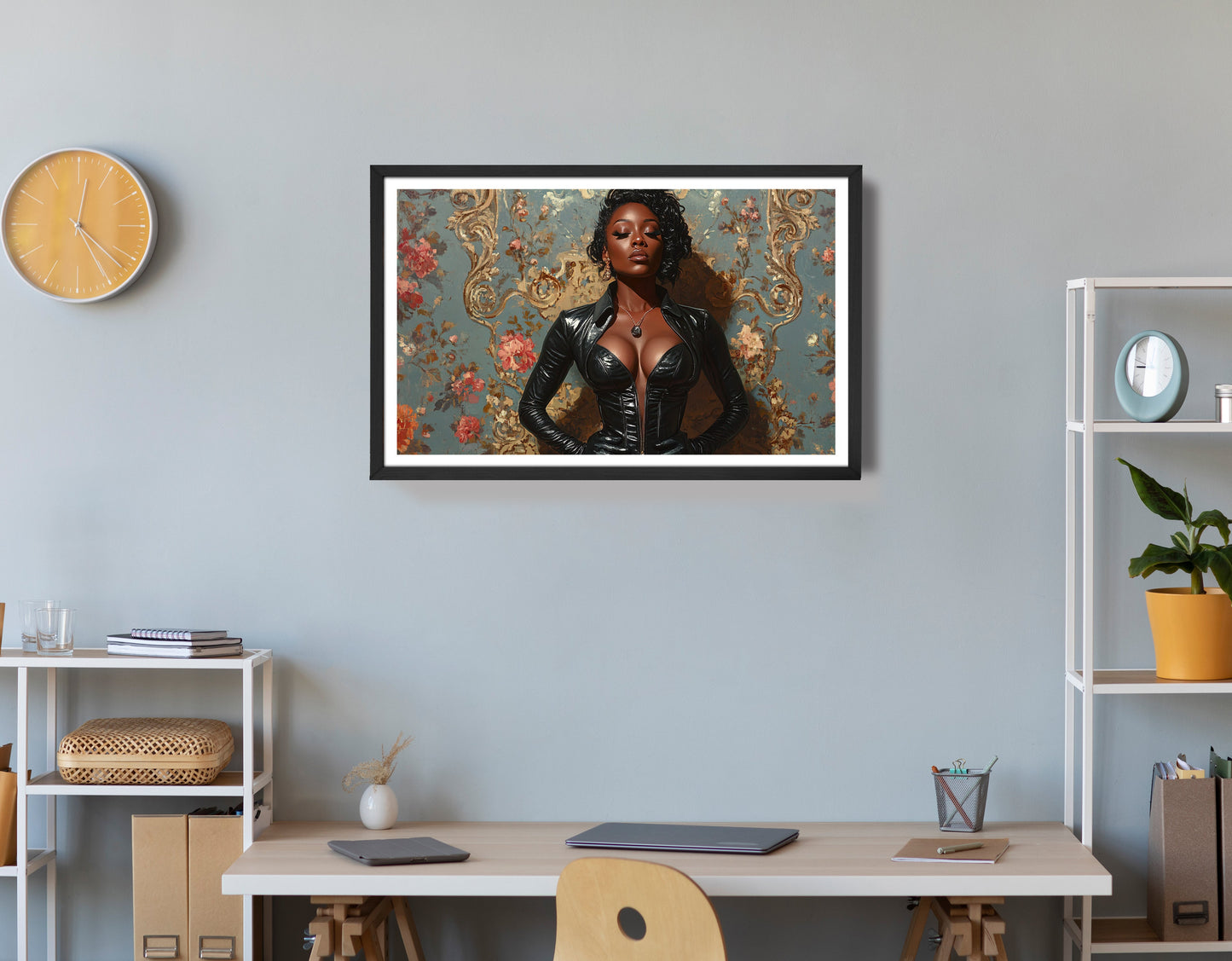 Powerful Black Woman Portrait African American wall art view 72