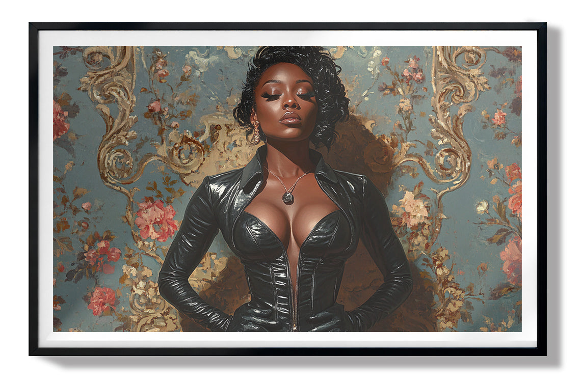 Powerful Black Woman Portrait African American wall art view 67