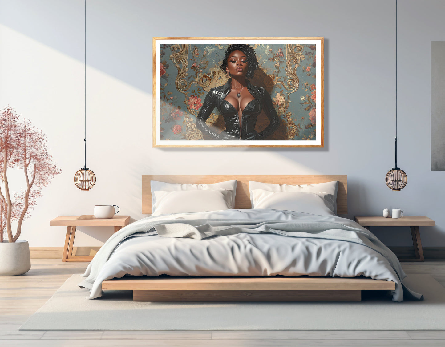 Powerful Black Woman Portrait African American wall art view 75