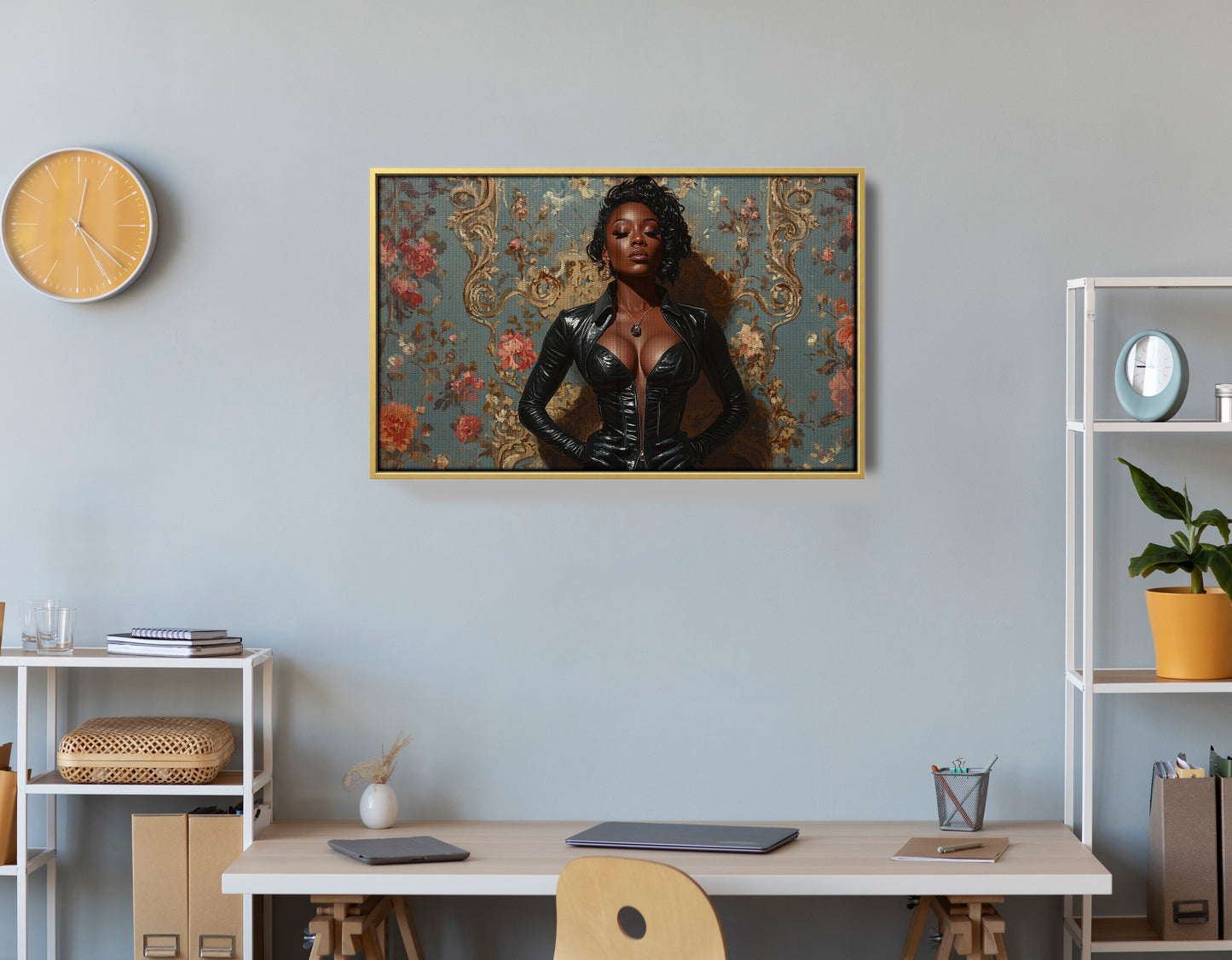 Powerful Black Woman Portrait African American wall art view 42