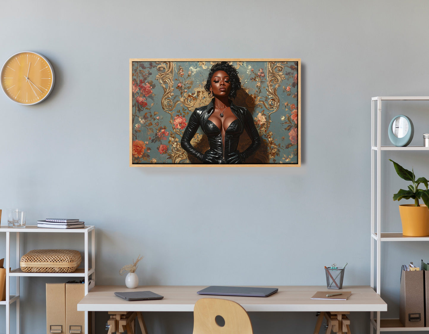 Powerful Black Woman Portrait African American wall art view 54