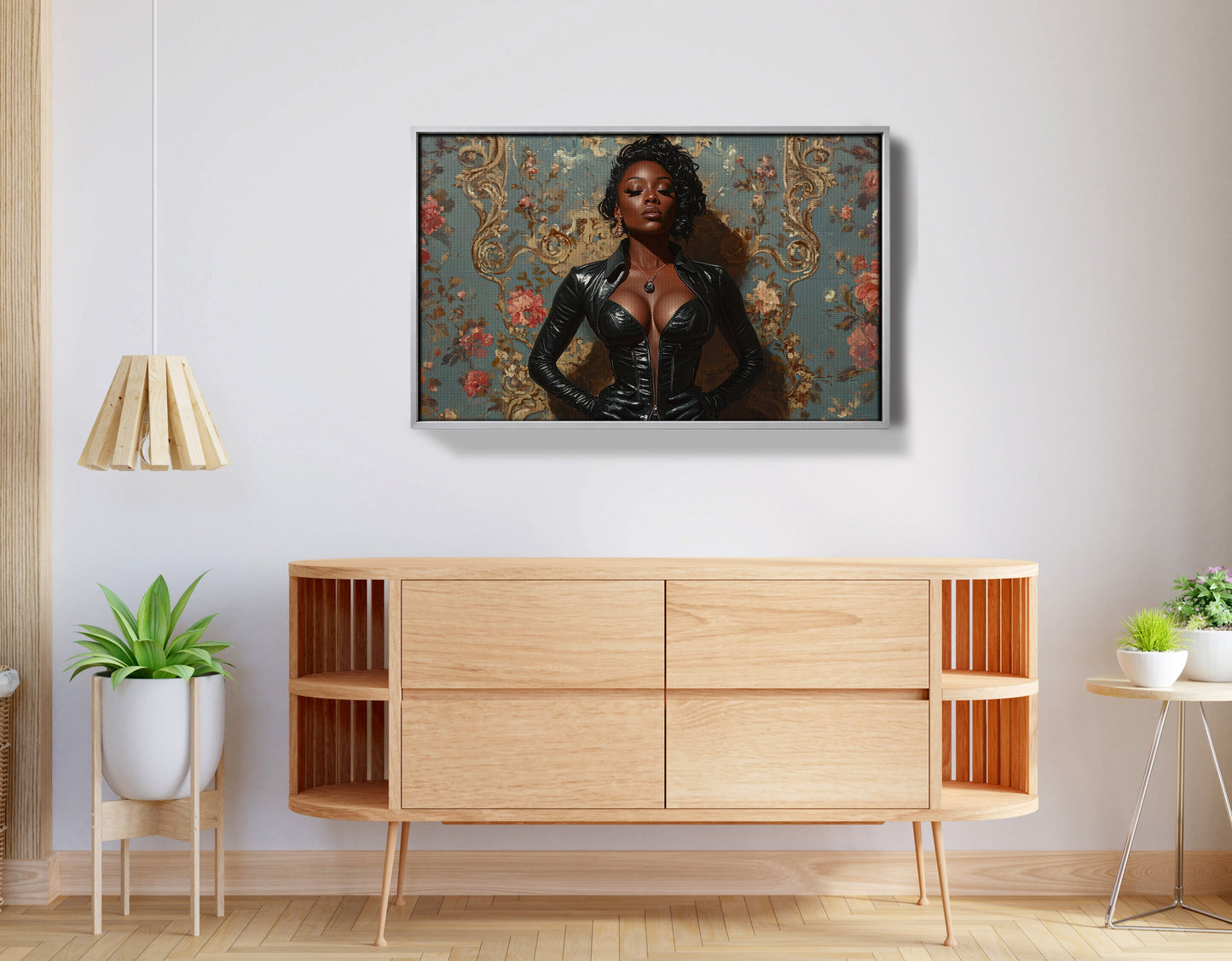 Powerful Black Woman Portrait African American wall art view 56