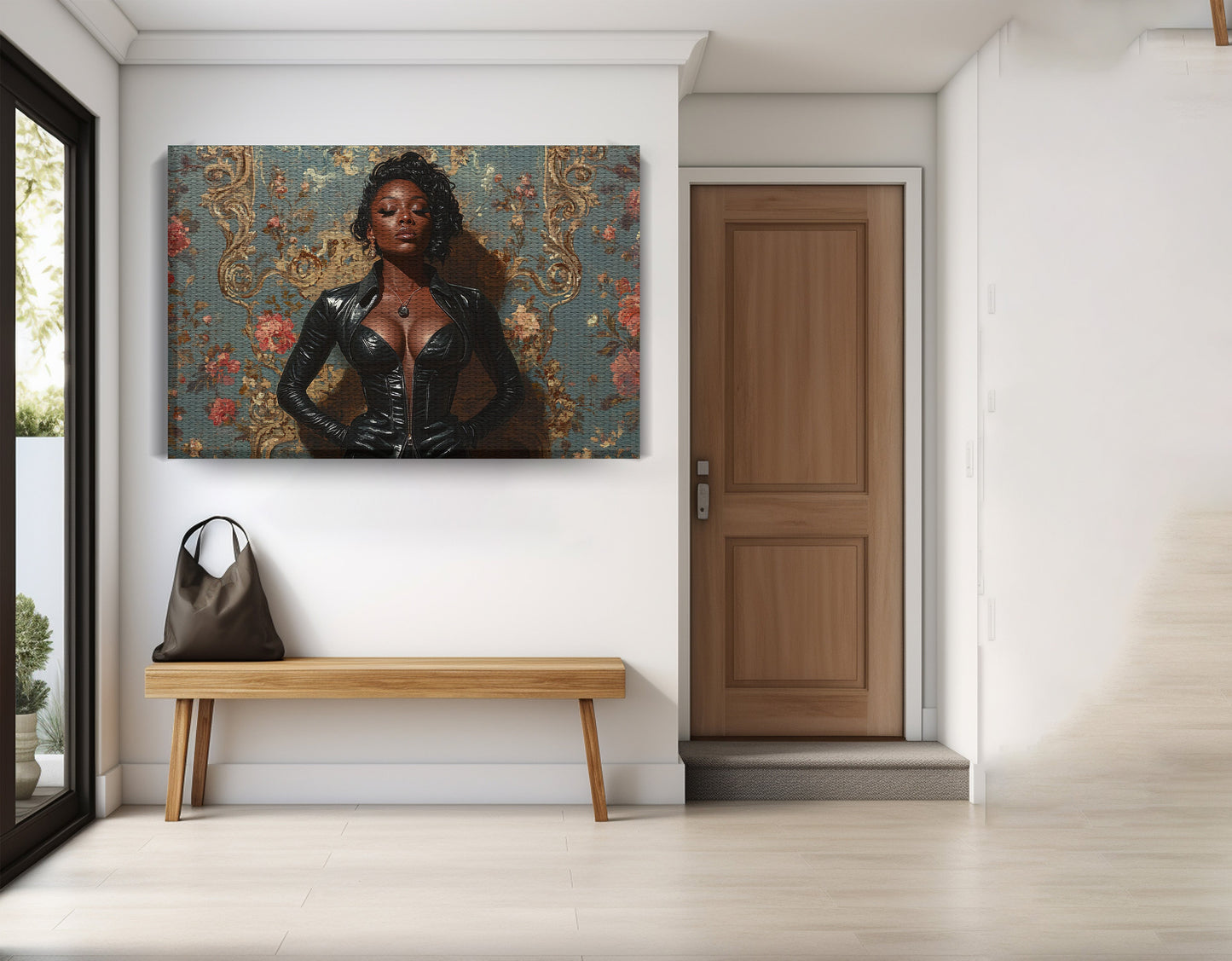 Powerful Black Woman Portrait African American wall art view 17