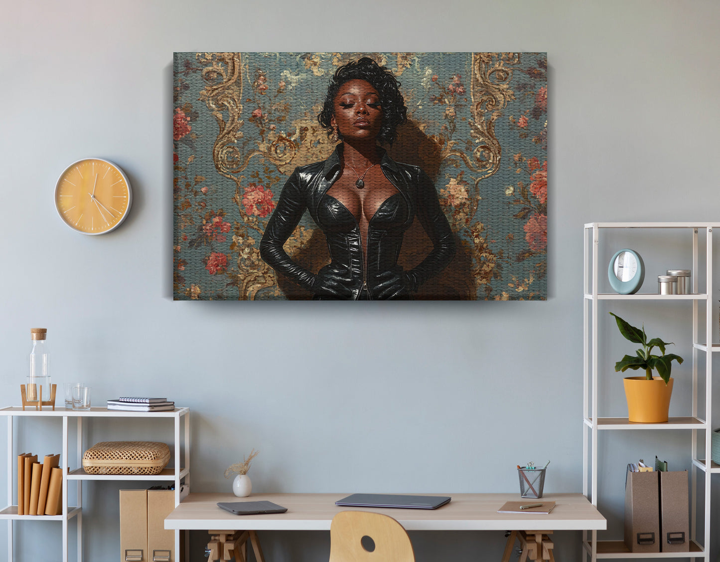 Powerful Black Woman Portrait African American wall art view 18