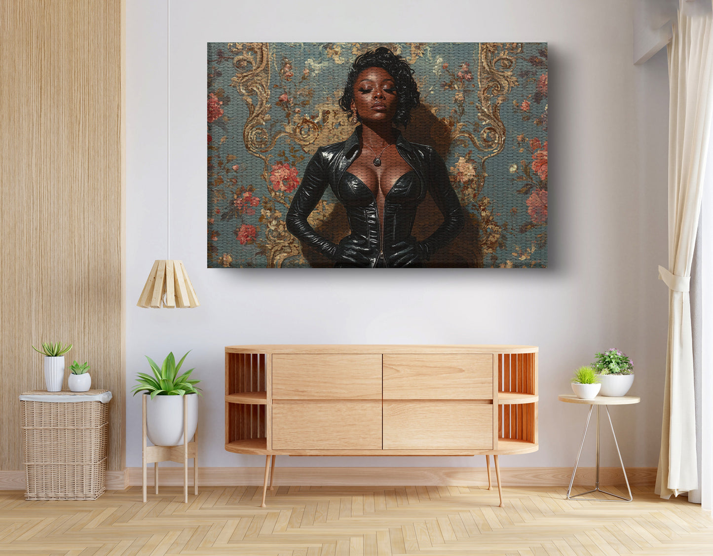 Powerful Black Woman Portrait African American wall art view 14