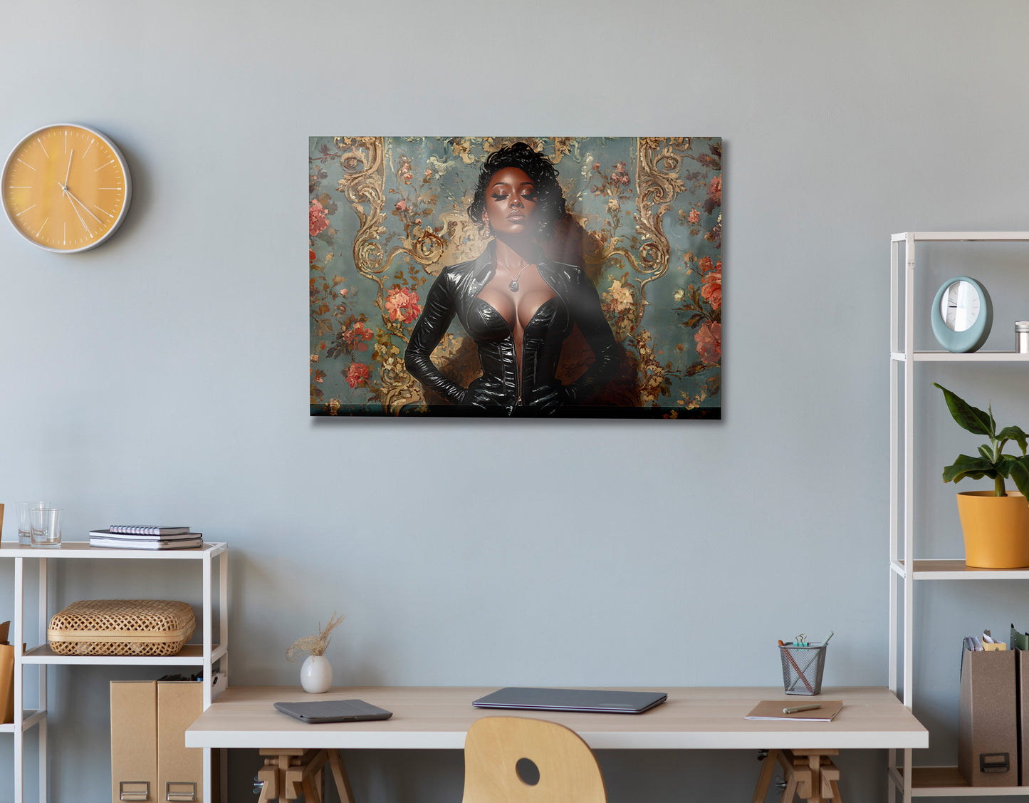 Powerful Black Woman Portrait African American wall art view 24