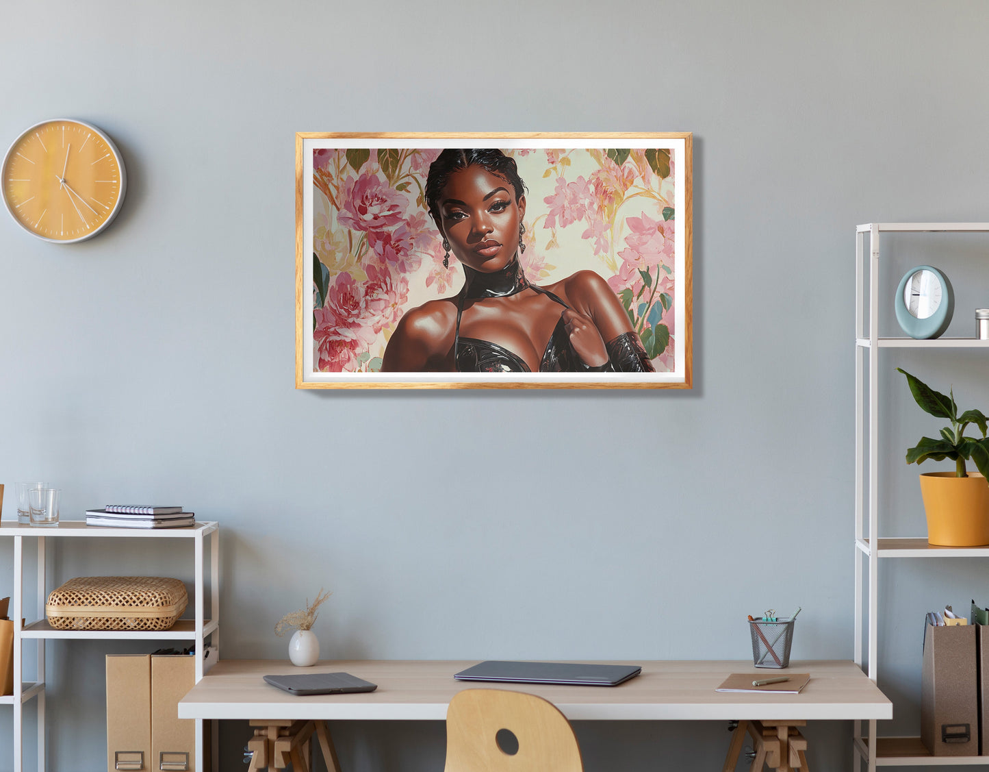 Powerful Black Woman Portrait African American wall art view 78
