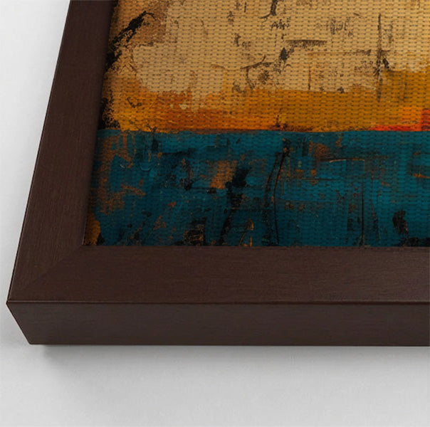 Giraffe Palm Sunset African American canvas print view 34