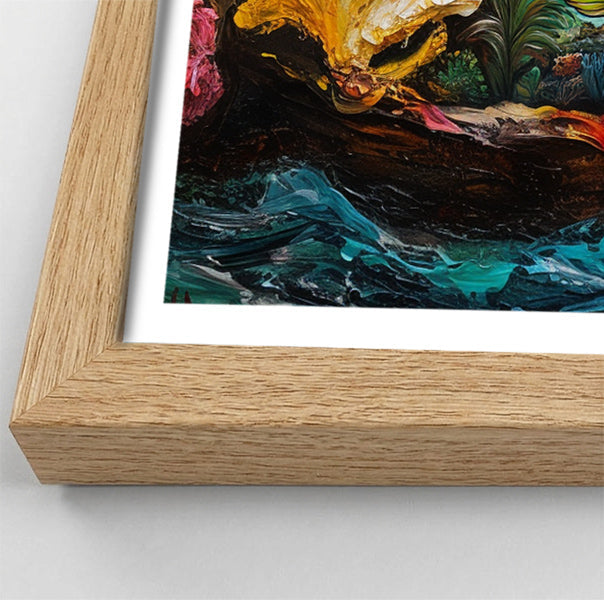 Black Mermaid Ocean Sunset Caribbean wall art view 76