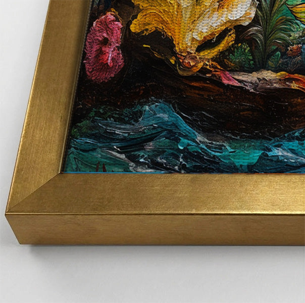 Black Mermaid Ocean Sunset Caribbean wall art view 40