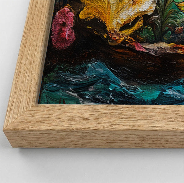 Black Mermaid Ocean Sunset Caribbean wall art view 52
